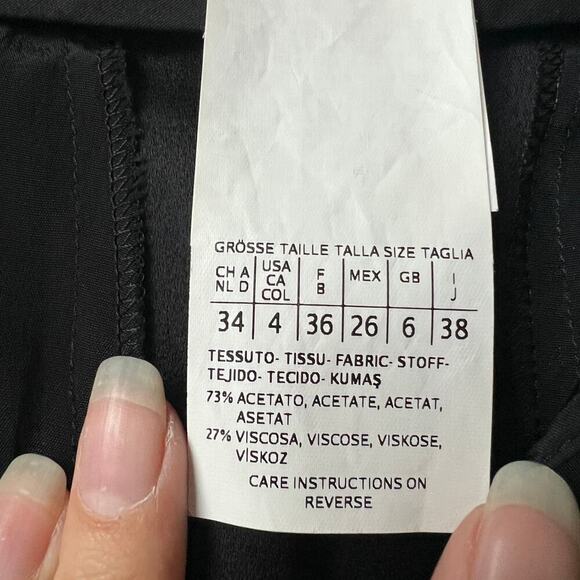 Max Mara Jogger Style Black Ruched Hem Pants Size US 4 - Picture 6 of 7